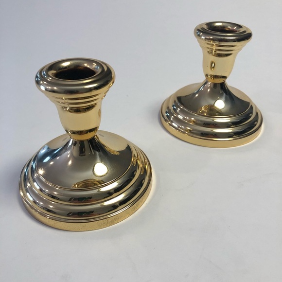 Vintage pair -F.B. Rogers siverplated candeholders